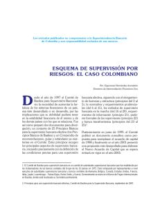 esquema de supervisión por riesgos: el caso colombiano