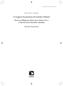 I Congreso Ecuatoriano de Gestión Cultural