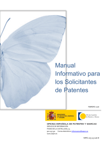 Manual del solicitante - Oficina Española de Patentes y Marcas