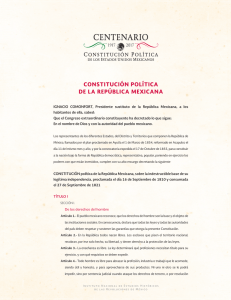 constitución política de la república mexicana