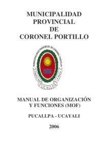 municipalidad provincial de coronel portillo