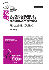 PolicyPaPeR - European Council on Foreign Relations
