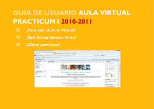 Guía de usuario del Aula virtual Practicum I