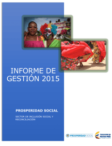 Informe de Gestión Prosperidad Social 2015
