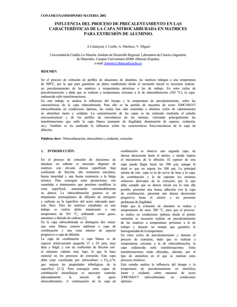 Influencia Del Proceso De Precalentamiento En Las