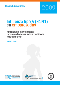 Influenza tipo A (H1N1) en embarazadas