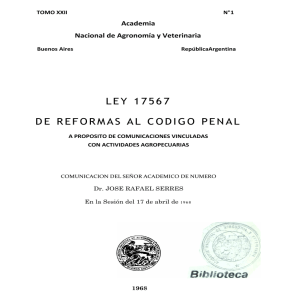 LEY 17567 DE REFORMAS AL CODIGO PENAL