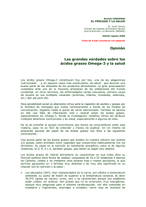Las grandes verdades sobre los ácidos grasos Omega-3 y