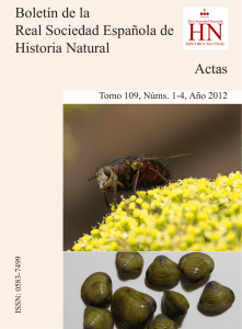 Boletín de la Real Sociedad Española de Historia Natural Actas