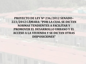proyecto de ley nº 236/2012 senado– 223/2012 cámara