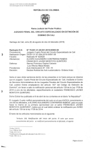 REPÚBLICA DE COLOMBIA Rama Judicial del Poder Publico