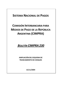 230 - del Banco Central de la República Argentina