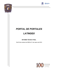 portal de portales latindex - Repositorio Universitario de la DGTIC