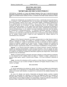 Convenio de Coordinación Becas SEP-UNAM