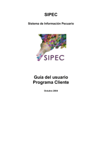 Guía General de Usuario SIPEC (Programa Cliente)