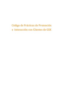 Código de Prácticas de Promoción e Interacción con Clientes de GSK