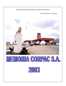 Año 2003 - CORPAC SA