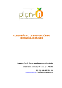 CURSO BÁSICO DE PREVENCIÓN DE RIESGOS LABORALES