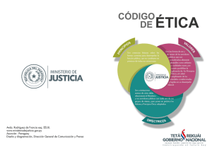 Código de ética - Ministerio de Justicia