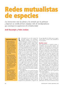 Redes mutualistas de especies - Pedro Jordano