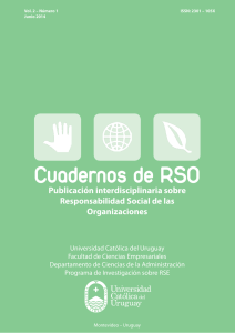 Levantando las críticas a la RSE - Universidad Católica del Uruguay