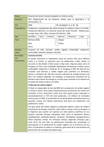 Título: Situación del sector forestal energético en América Latina