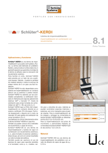 8.1 Schlüter ® -KERDI/KERDI-KEBA | Ficha - Schlüter