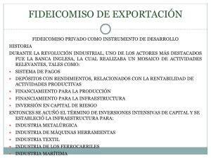 FIDEICOMISO DE EXPORTACIÓN