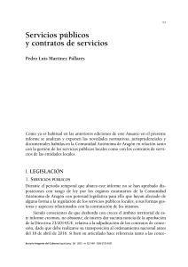 5. Servicios públicos y contratos de servicios, por Pedro Luis