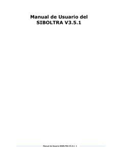 Manual de Usuario SIBOLTRA V3.5.1