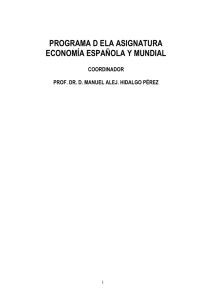 Economía Española y Mundial