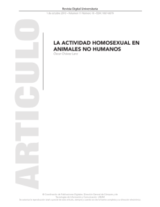 la actividad homosexual en animales no humanos