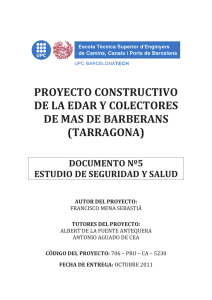 PROyECTO CONSTRUCTIVO DE LA EDAR y COLECTORES DE