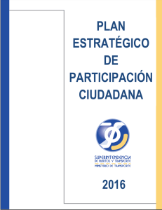 Plan Estratégico de Participación Ciudadana 2016