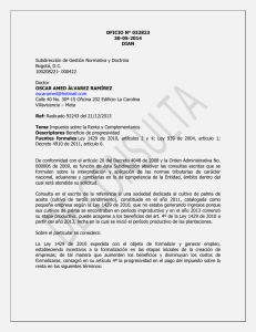 OFICIO N° 032823 30-05-2014 DIAN Subdirección de Gestión