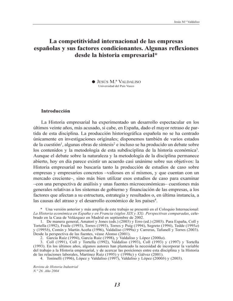 La Competitividad Internacional De Las Empresas Espa olas
