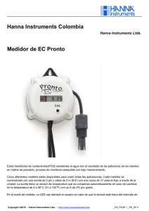 Medidor de EC Pronto - Hanna Instruments Colombia