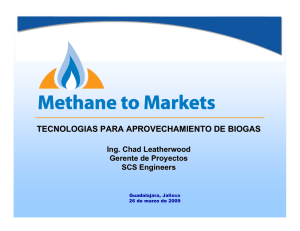 tecnologias para aprovechamiento de biogas
