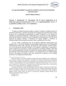 Boletín Electrónico sobre Integración Regional del CIPEI 60 «La