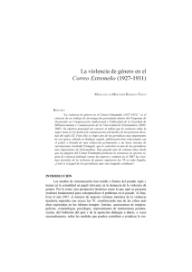 La violencia de género en el Correo Extremeño (1927