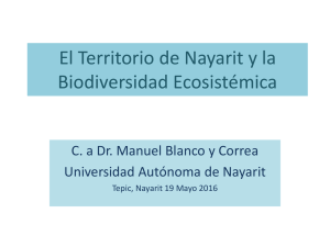 01 El Territorio de Nayarit y la Biodiversidad Ecosistémica