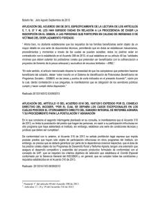 Boletín Relatoría Julio - Septiembre de 2013