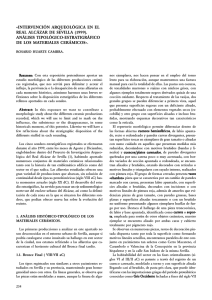 intervención arqueológica en el real alcázar de sevilla (1999).