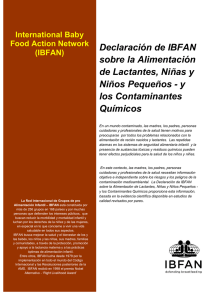 Declaración de IBFAN sobre la Alimentación de Lactantes, Niñas y