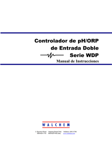 Controlador de pH/ORP de Entrada Doble Serie WDP