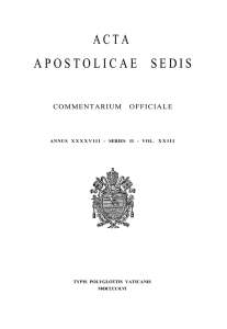 acta apostolicae sedis