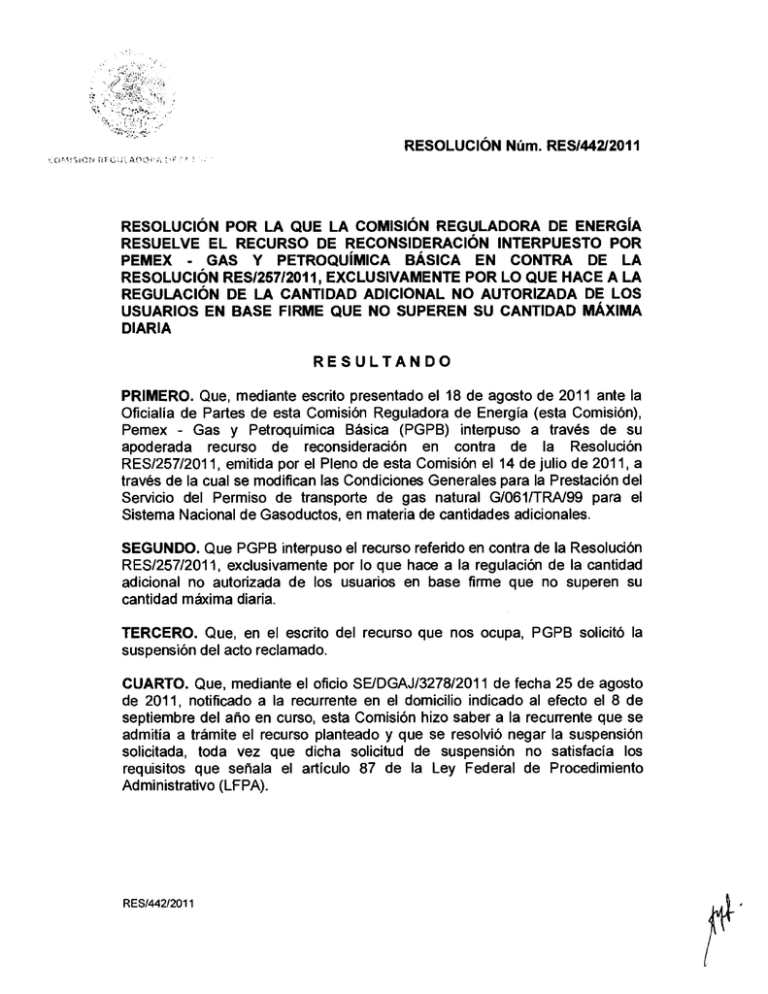 PRIMERO. Que, Mediante Escrito Presentado El 18 De Agosto De