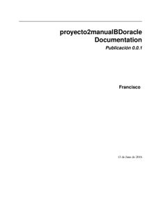 proyecto2manualBDoracle Documentation