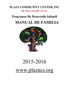 2015-2016 www.plazacs.org - Plaza Community Services