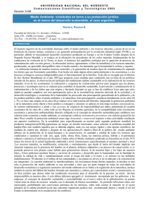 Medio Ambiente: vicisitudes en torno a su protección jurídica en el